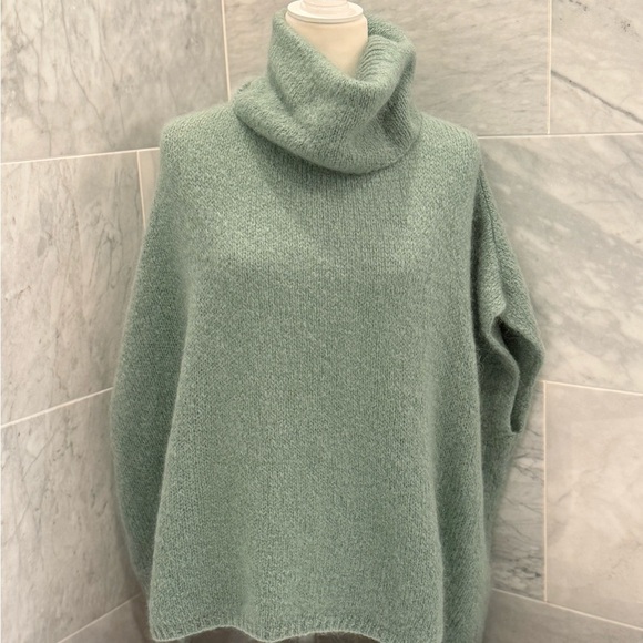PULL PONCHO MOHAIR ET LAINE MODELE Paris NAIS - Picture 4 of 8